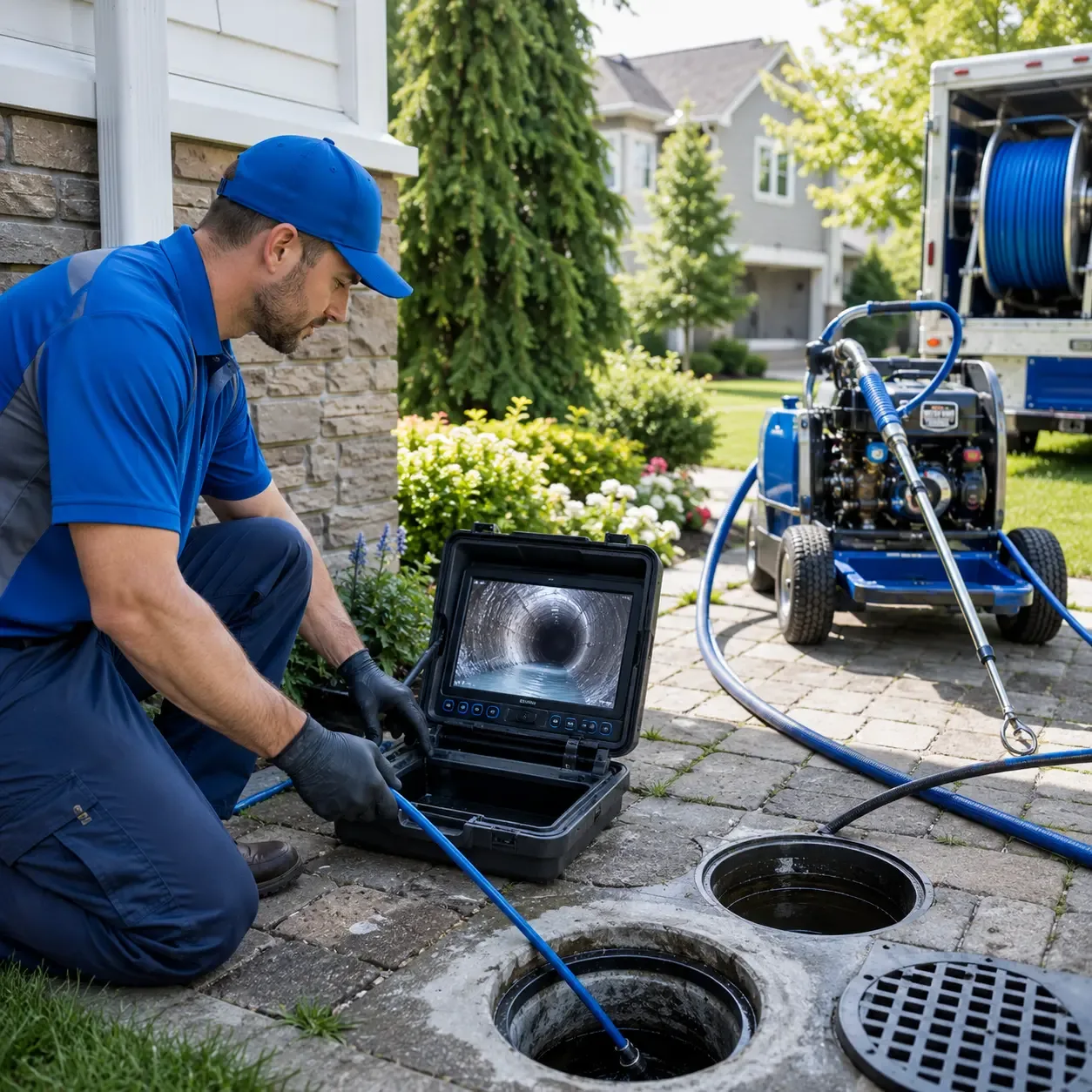 Outdoor drain cleaning professionals serving Jasper, IN
